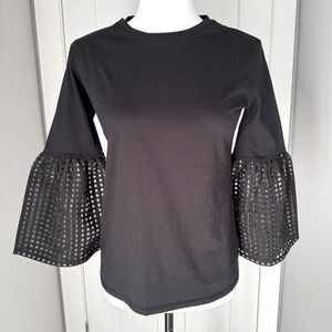 Stella & Dot Bell Sleeve Top - Black